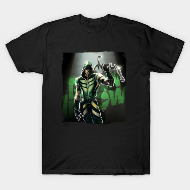 Emerald Archer T-Shirt by gavinmichelliart